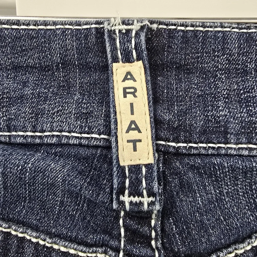 Ariat REAL Denim Womens Jeans 34x31 Medium Wash Stretch Bootcut Western